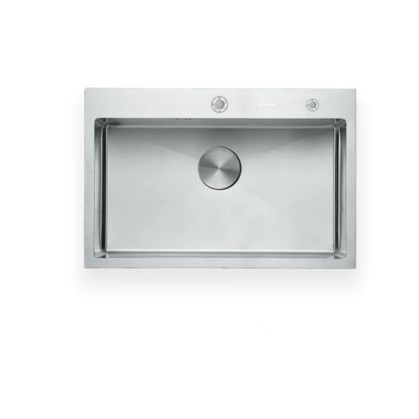 304 Waterfall MultifunctionSmart Stainless Steel SinkGlass Rinser Kitchen Sinks