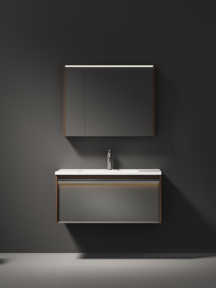 Carson Oak Unpainted Multi-layer Solid Wood Toilet Sink Comprising Smart Master Bedroom Bathroom Cabinet Factory