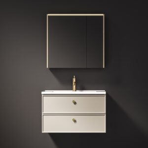 Khaki-colored style shower panel ceramic integrated bathtub master bedroom bathroom cabinet factory