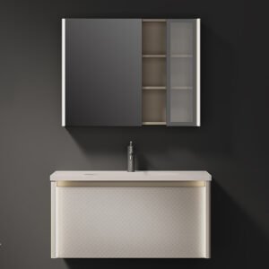 New Design Bathroom Cabinets Mirror Modern Bathroom Vanity Cabinet Wall Mounting Wash Cabinet Bathroom