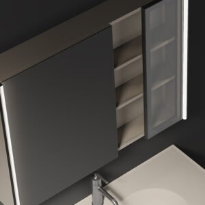 Alternative view of New Design Bathroom Cabinets Mirror Modern Bathroom Vanity Cabinet Wall Mounting Wash Cabinet Bathroom
