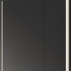 Alternative view of Retro Style Wall-mounted Stainless Steel Cabinet Vanity Mirror Cabinet With Light Large-capacity Storage Cabinet for Hotel