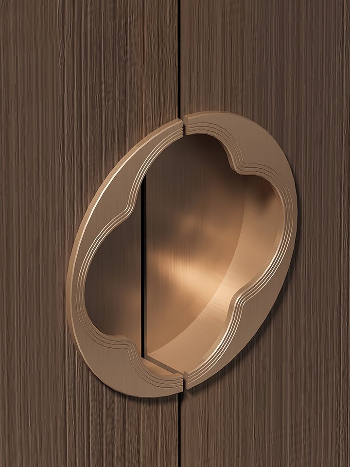 Retro Style Wall-mounted Stainless Steel Cabinet Vanity Mirror Cabinet With Light Large-capacity Storage Cabinet for Hotel - Image 3