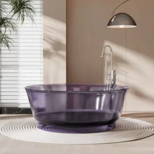 Premium Resin Freestanding Bath Handmade Artistic Tub for Modern Home and Hotel Bathrooms Bathtubs