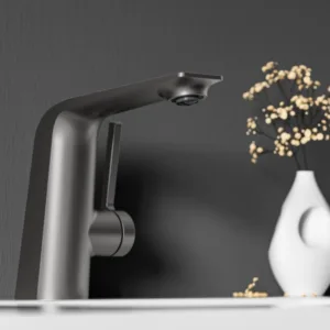 Ceramics Faucet Cartridge Basin Tap Sanitary Wares Black Bathroom Faucets Set