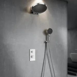 Concealed Shower Set Solid Brass Thermostatic Hotel Project In-Wall Embedded Hidden Pre-Installed Shower Head
