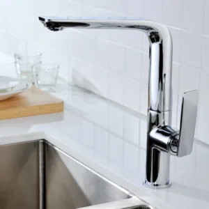 Kitchen Faucet Mixer Round Shape Good Quality Brass Supplier in Kai Ping China Hot Sale Chrome Color Matte Black Contemporary