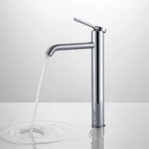 Modern Single-Hole Ceramic Valve Core Stainless Steel Deck-Mounted Bathroom Single-Handle Design for Basin Wash Metered Water